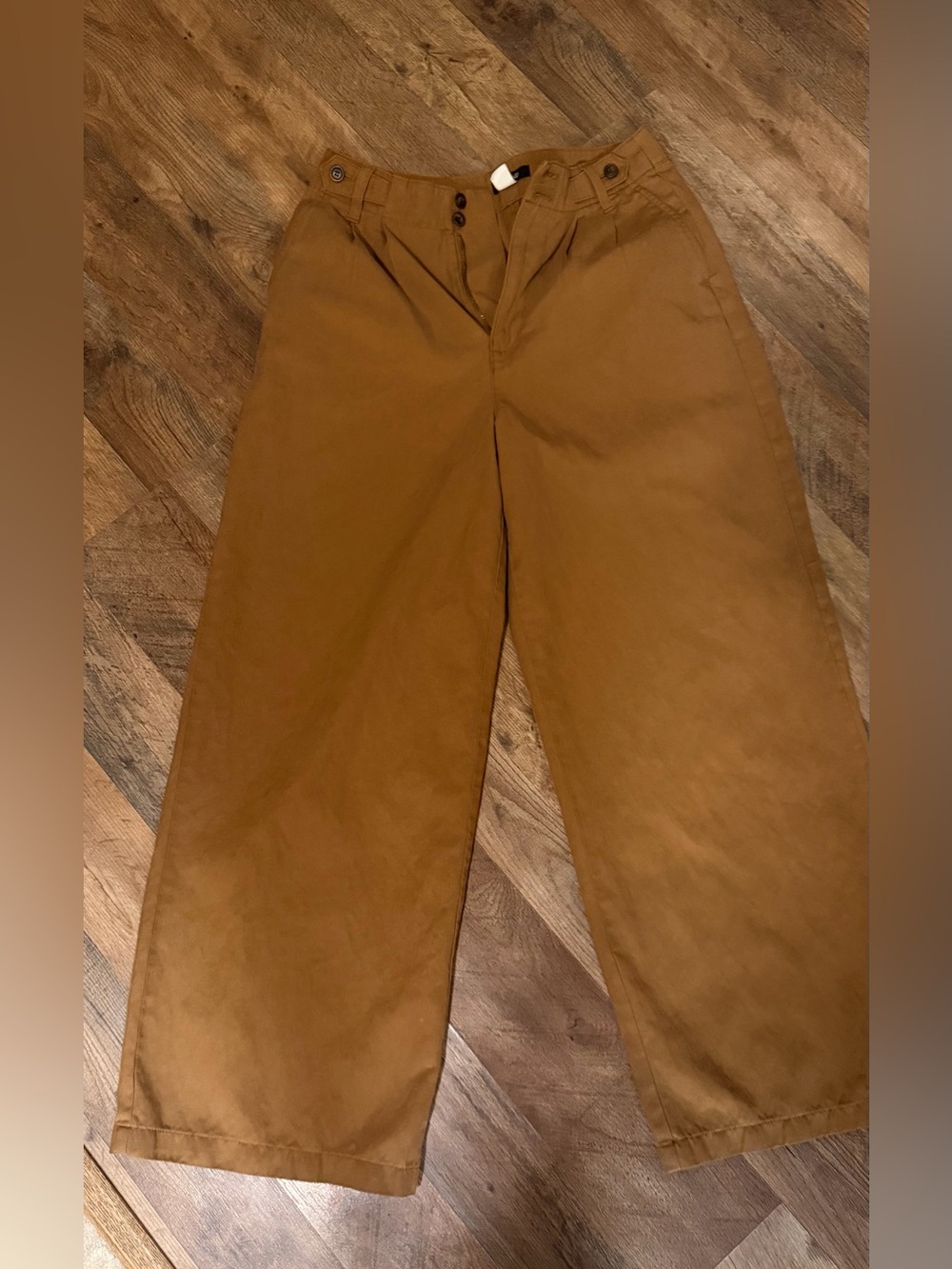 Madewell brown Harlow Wide leg pants
